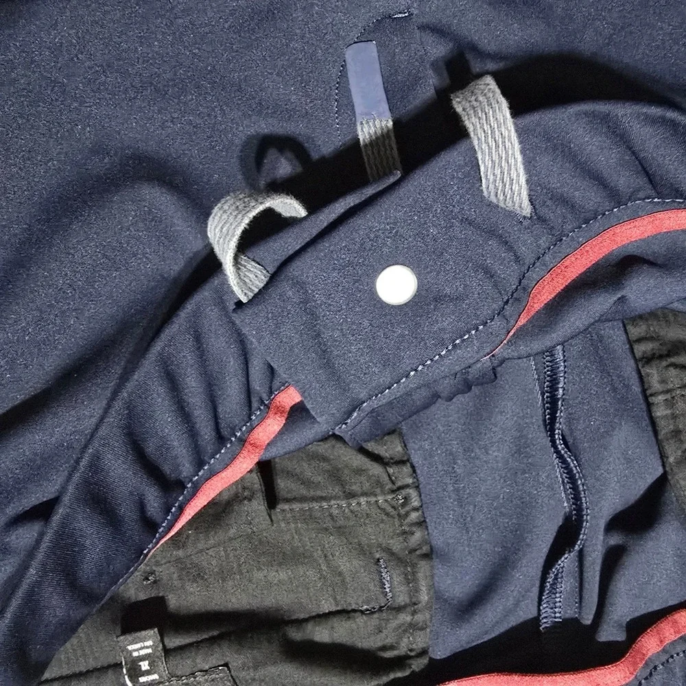 Bonobos Performance Chino Pants Mens XL Navy Blue Elastic Drawstring golf travel